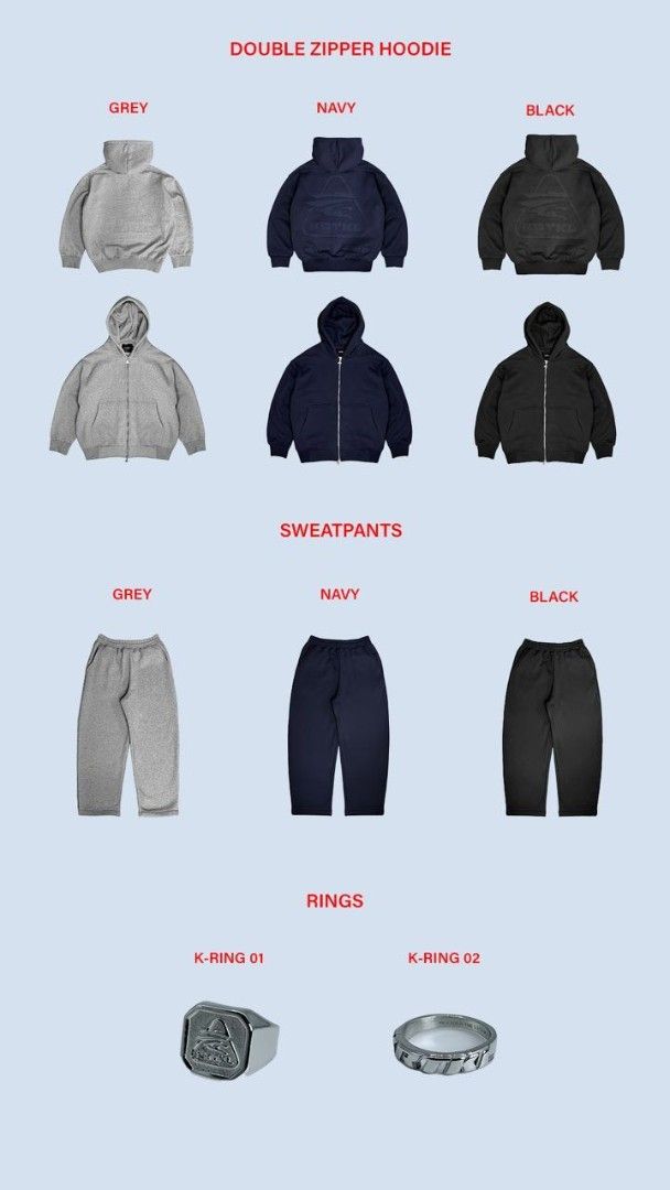 PROXY KRTKL (Category: Tshirts & Polo Shirts) located in Bangi. Submitted by sobelly (Listing ID 1382226788, Image 1). Description: double zipper hoodie - rm349 sweatpants - rm239 kring 01 - rm199 kring 02 - rm189 one set hoodie - rm500 last open: 25/7, 6pm ALERT 🚨 HARGA AKAN NAIK SELEPAS TEMPOH PROXY TAMAT ~ TQ.