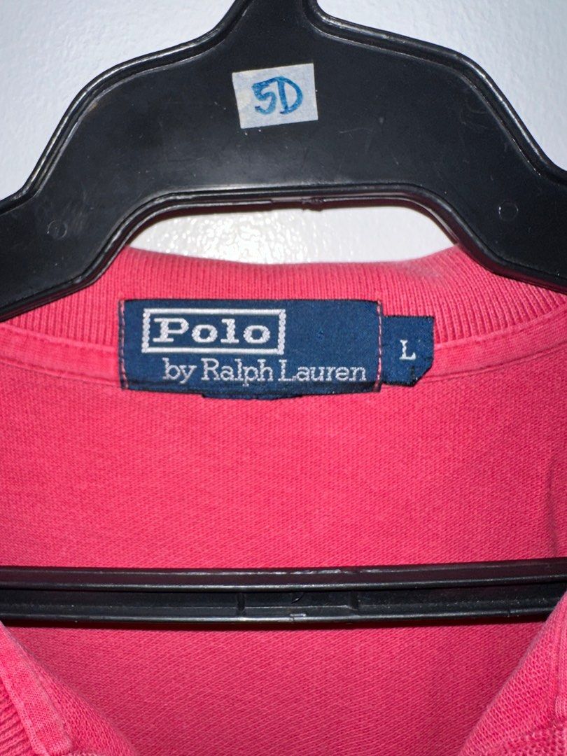 Ralph Lauren Polo Shirt (Red) (Category: Tshirts & Polo Shirts ) located in Muntinlupa City. Submitted by joaquinmarcos (Listing ID 1382253342, Image 2). Description: Authentic RL Polo shirt. Pretty used Large on Tag, will fit XL Color is still perfect No other flaws.