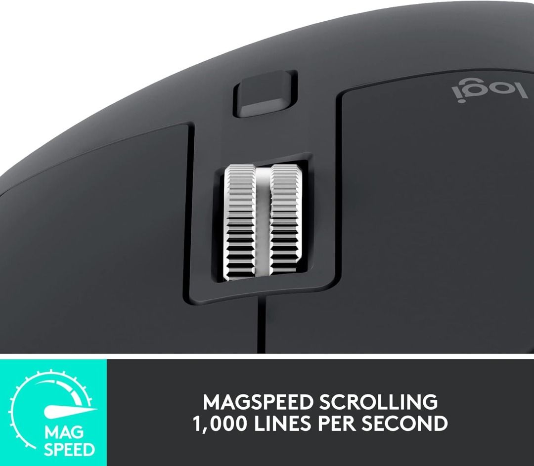 (READY STOCK) Logitech MX Master 3S - Wireless Performance Mouse with Ultra-Fast Scrolling, Ergonomic, 8K DPI63223291681665111