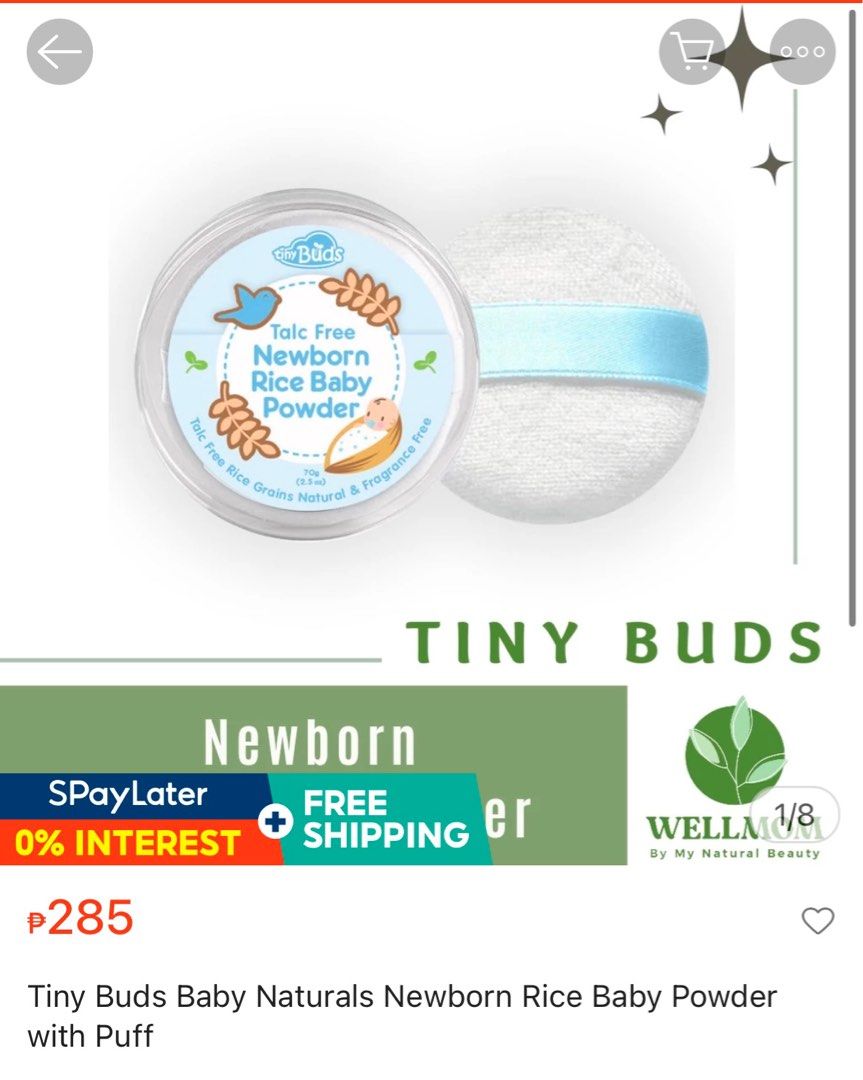 Rice Baby Powder (Category: Other Baby Bathing & Changing Needs) located in Baliuag. Submitted by davidruss (Listing ID 1382224192, Image 3). Description: For buyer only worth 300 above.