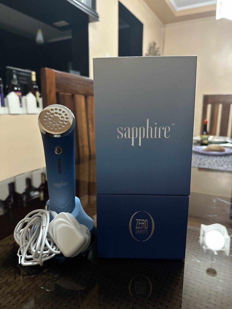 Sapphire Skin Rejuvenation by Zero Gravity (Category: Face Care) located in Manila. Submitted by darlenecbg (Listing ID 1382170286, Image 1). Description: PRICE IS NEGOTIABLE for Sure buyers only Orig Price: Php 255k SAPPHIRE, with its blue light phototherapy (415 nm), is your solution to acne. The blue light penetrates into the pores and directly kills p. bacteria growing inside the skin. Research has shown that blue light therapy helps to relie