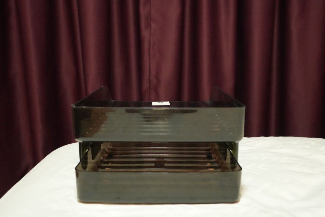 Stackable Document Tray - Black (Category: Stationery & School Supplies) located in Singapore. Submitted by jerryten61 (Listing ID 1382109908, Image 4). Description: Stackable document tray, perfect for organizing your papers and documents. The tray is a sleek black color and has a sturdy design. Great for home or office use!.