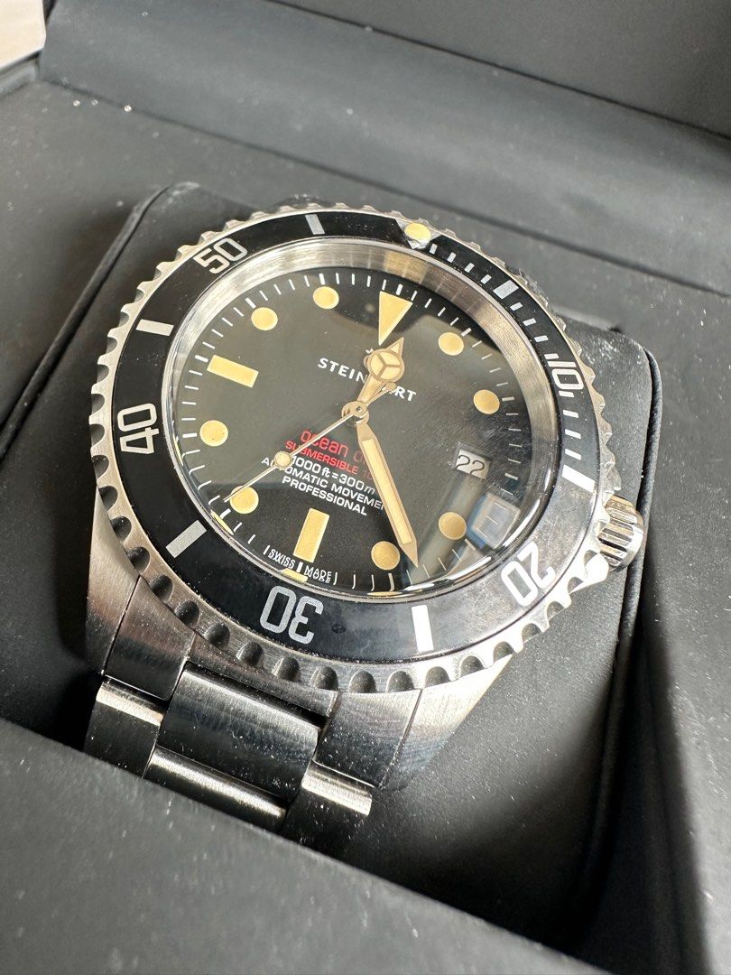 瑞士製造瑞士機芯Steinhart Ocean One vintage RED Diver watch 42mm