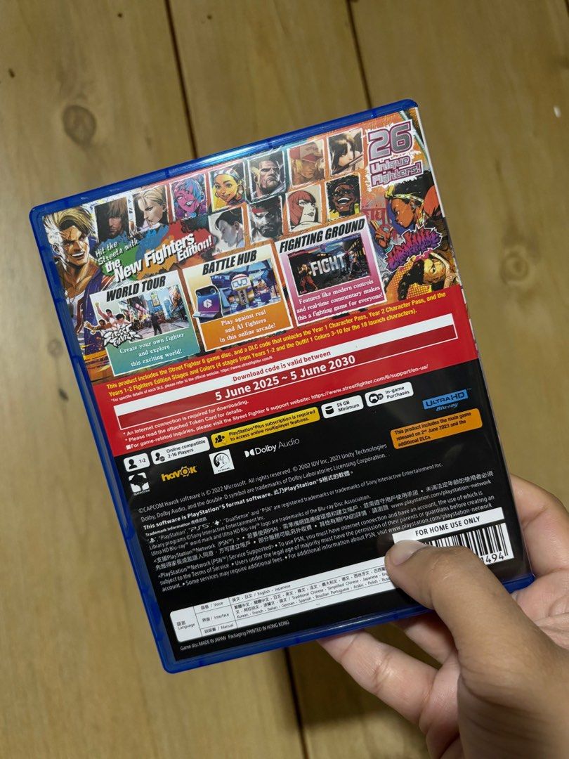 Street Fighter 6 Years 1-2 PS5 (Category: PlayStation) located in Binangonan. Submitted by Gaby_Marcy (Listing ID 1382230454, Image 2). Description: PS5 Street Fighter 6 Years 1-2 Fighters Edition with unused code good as new location: Binangonan payment: GCash or Metrobank shipping: Lalamove or LBC.