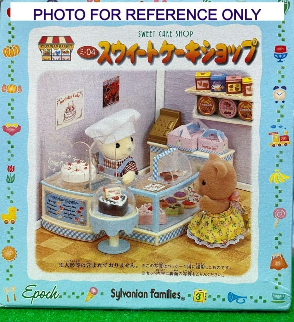 Sylvanian Families Sweet Cake Shop (Category: Kids Toys) located in Pasig City. Submitted by accentz11 (Listing ID 1382195434, Image 3). Description: Sylvanian Families Sweet Cake Shop Preloved condition Incomplete set, with minimal scratches Payment: GCash, BDO Cross posted.