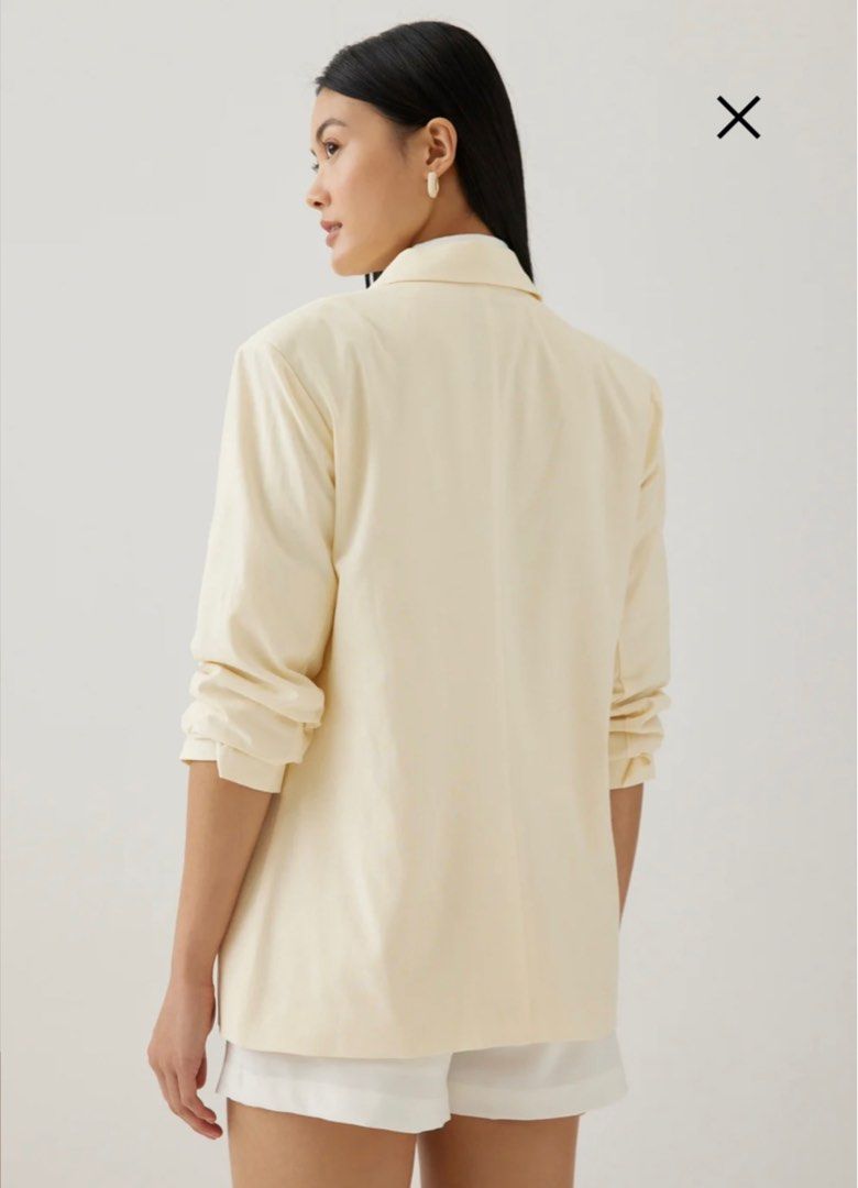 Tailored Linen Blazer | Love Bonito (Category: Coats, Jackets and Outerwear) located in Iloilo. Submitted by mn.067 (Listing ID 1382243986, Image 2). Description: - Fits small to large - Still with tag - Never used - Bought for 2,500.