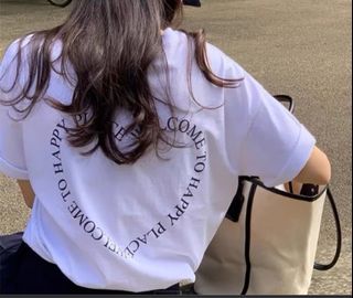 韓國心形字母tee(白色)64246533487361110