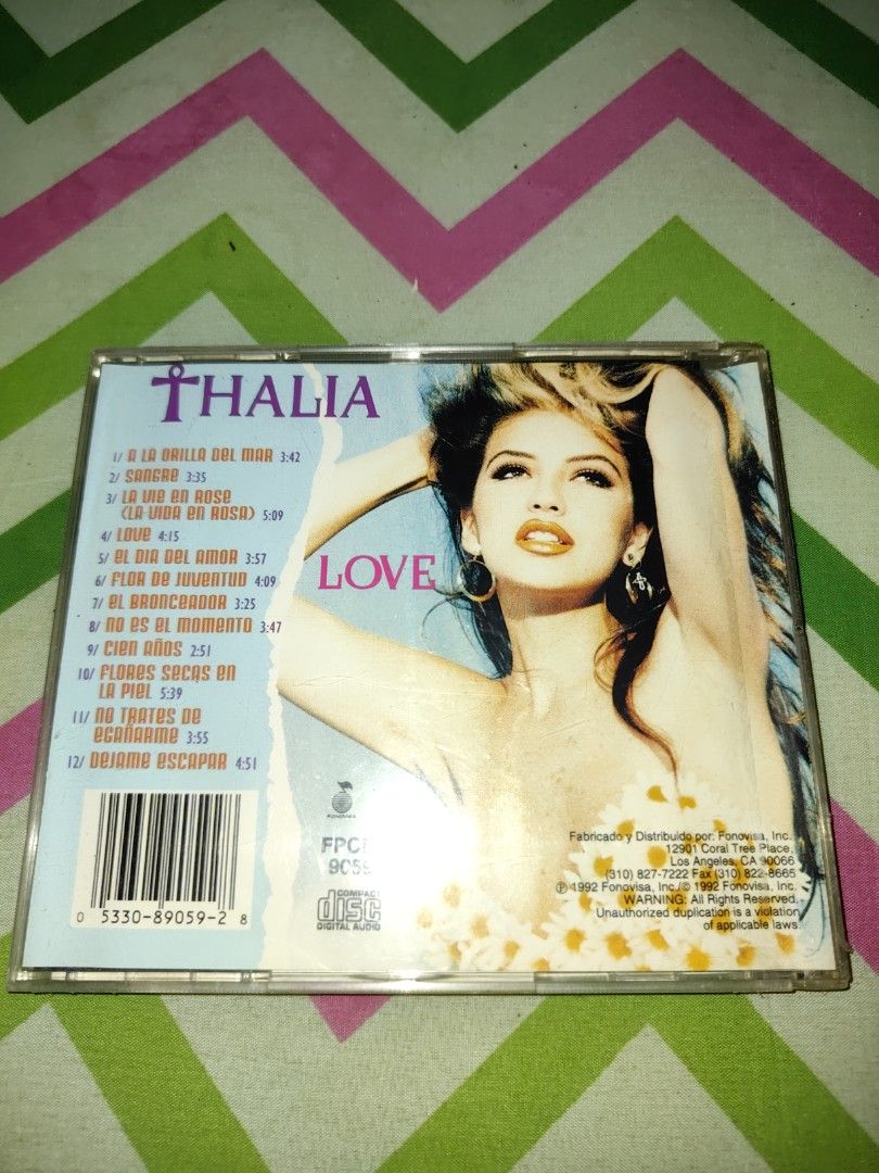 THALIA- LOVE USA CD (Category: CDs & DVDs) located in Makati City. Submitted by urdiscogsph (Listing ID 1382105240, Image 2). Description: .