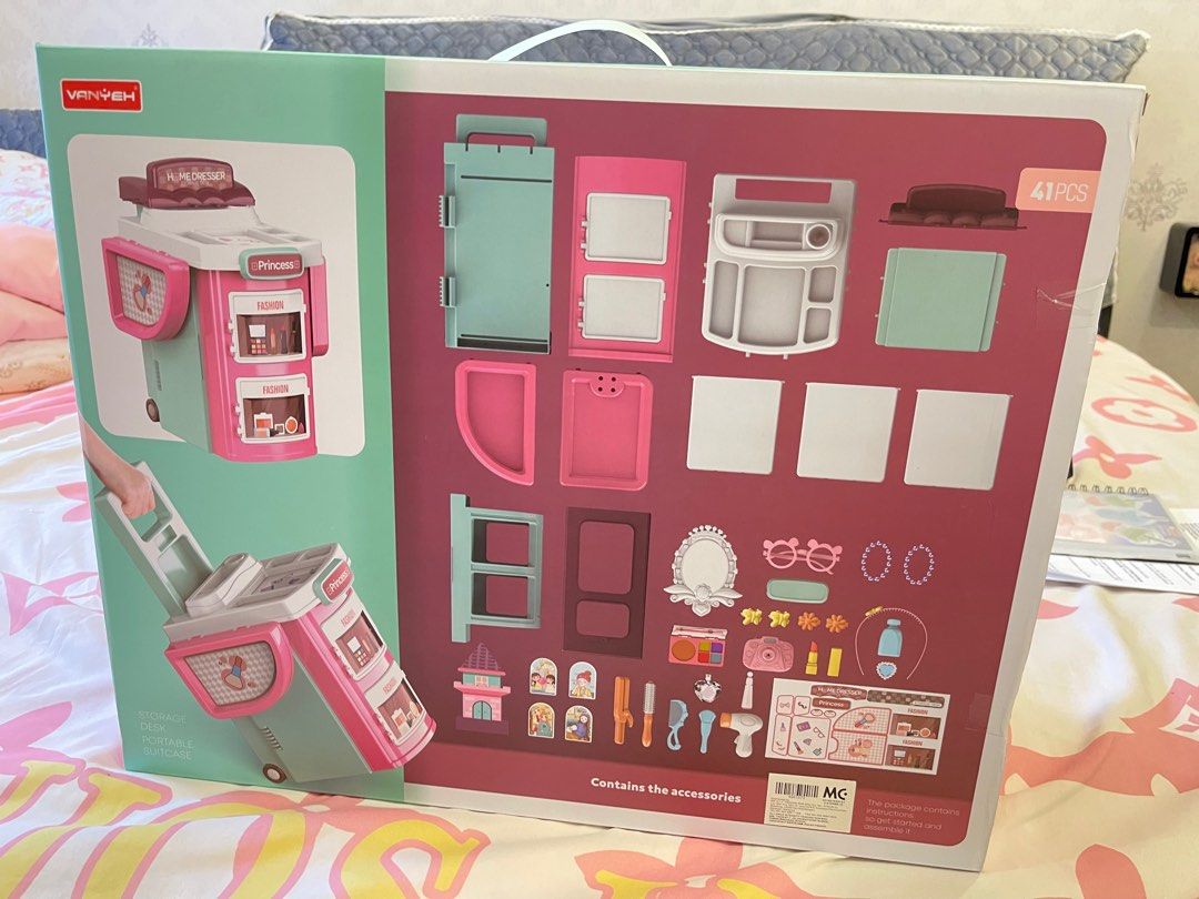 Vanyeh dresser house dollhouse storage desk toys (Category: Infant Playtime) located in Kuala Lumpur. Submitted by tfk_preloved.new (Listing ID 1382191915, Image 3). Description: Brand new in box.