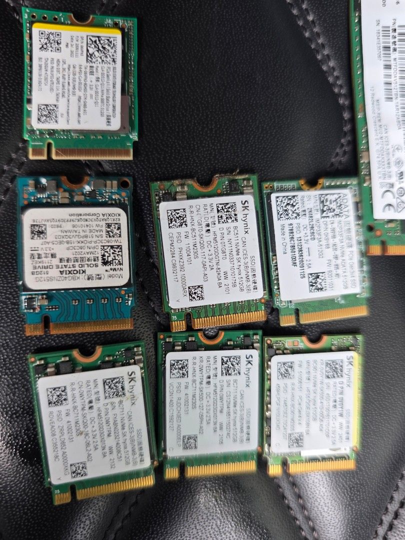 Various SSDs - SK Hynix, Micron, and more63221272827649111