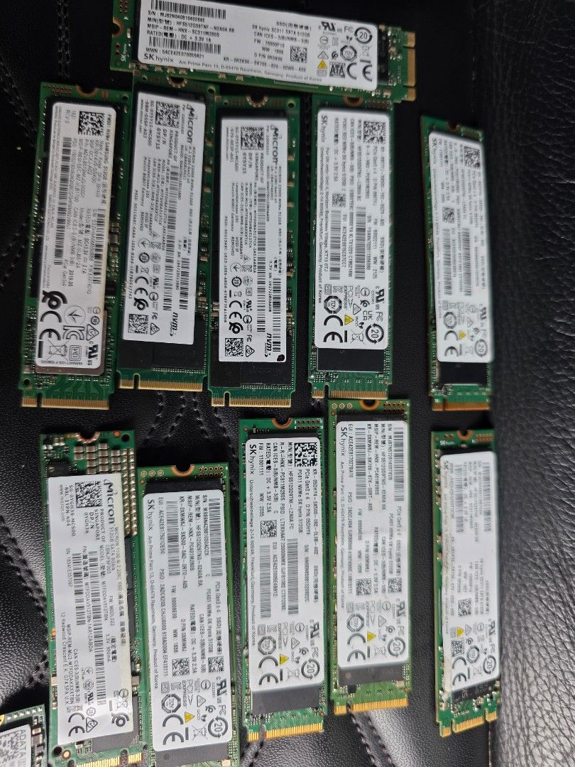 Various SSDs - SK Hynix, Micron, and more63221272827649112
