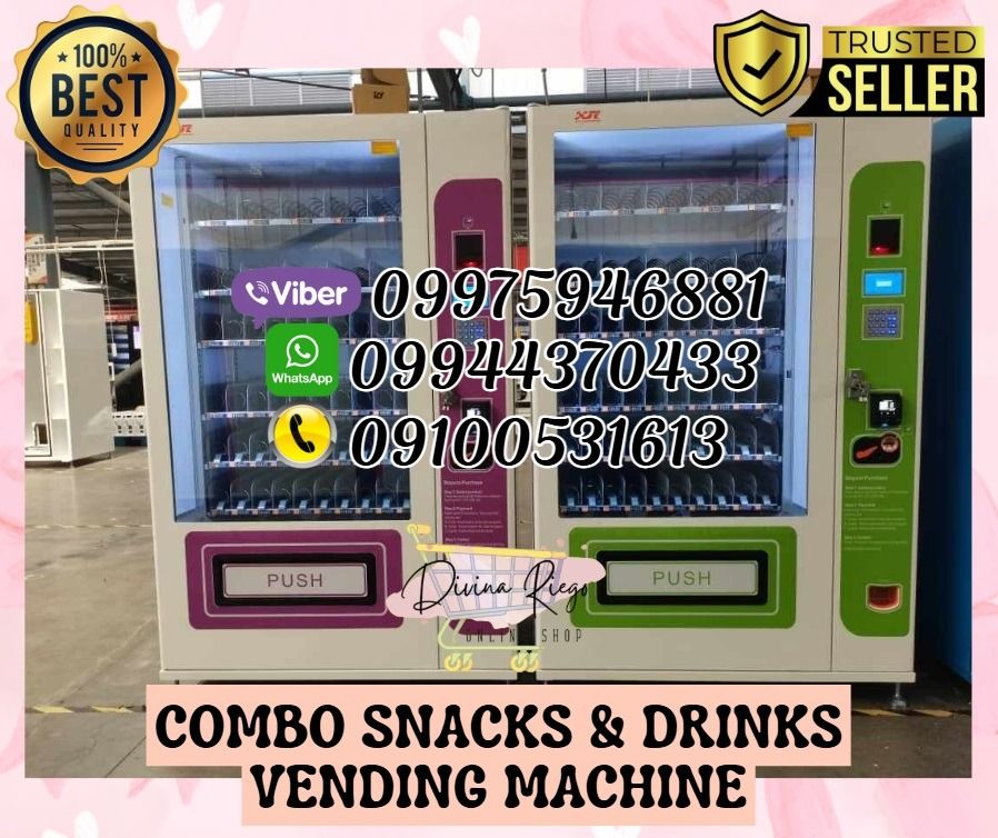 Vending Machine Cooling Snacks & Cold Drinks Etc. (Category: Everything Else Others) located in Pasig City. Submitted by ayabheldiane-20162 (Listing ID 1382124758, Image 1). Description: 🌏 We Can Deliver Nationwide 👉 AP Cargo, LBC, Lalamove & etc. 📌 Vending Machine Cooling Snacks & Cold Drinks Etc.. ₱ 390,600 Name: Vending Machine Model: ZD-ZL21.5-ULT Size: H:1950mm*W:1180mm*L:920mm Weight: about 300kg. Rated Voltage: AAC220V/50Hz( Can adjust 