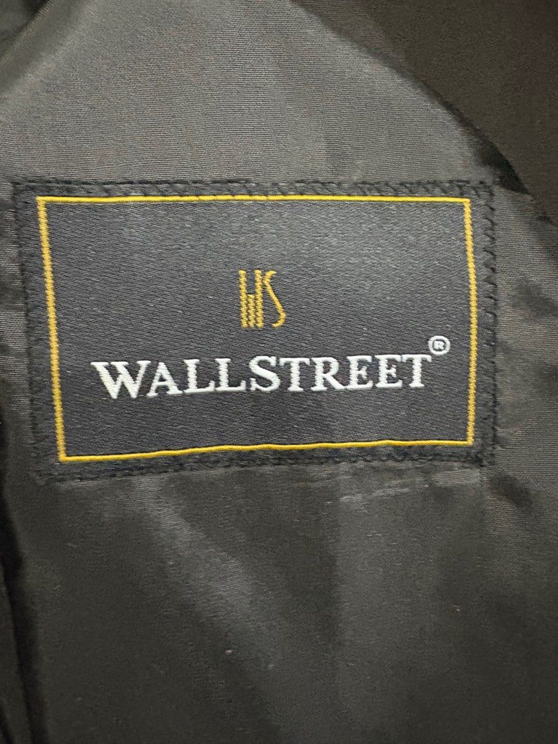 Wall Street Black Coat for Men (Category: Coats, Jackets and Outerwear) located in Muntinlupa City. Submitted by rmsalberto (Listing ID 1382128187, Image 3). Description: Wall Street Black Coat Very good condition Size Large No holes/tears Pickup only at BGC or Muntinlupa .