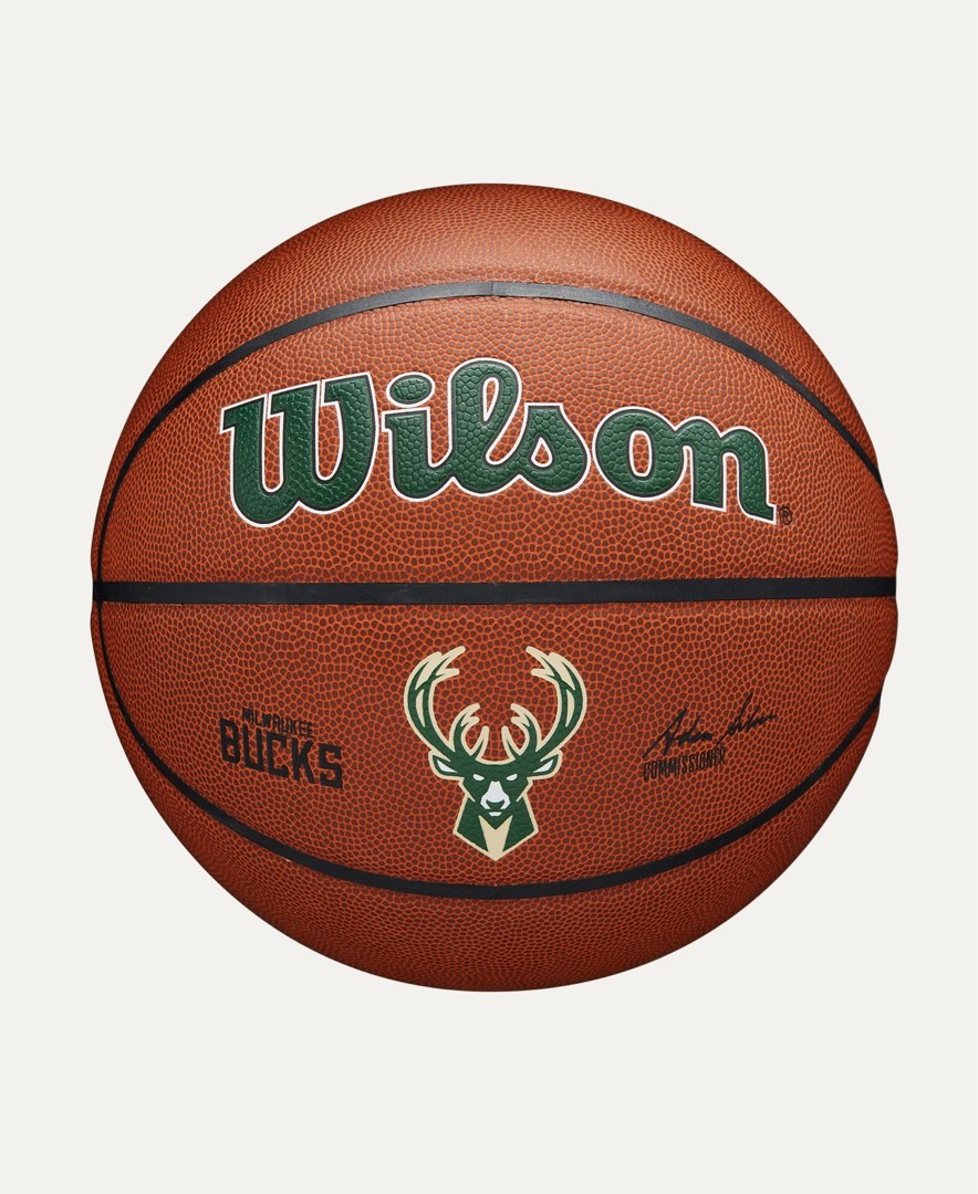 WILSON NBA TEAM ALLIANCE MILWAUKEE BUCKS BASKETBALL, Sports Equipment ...