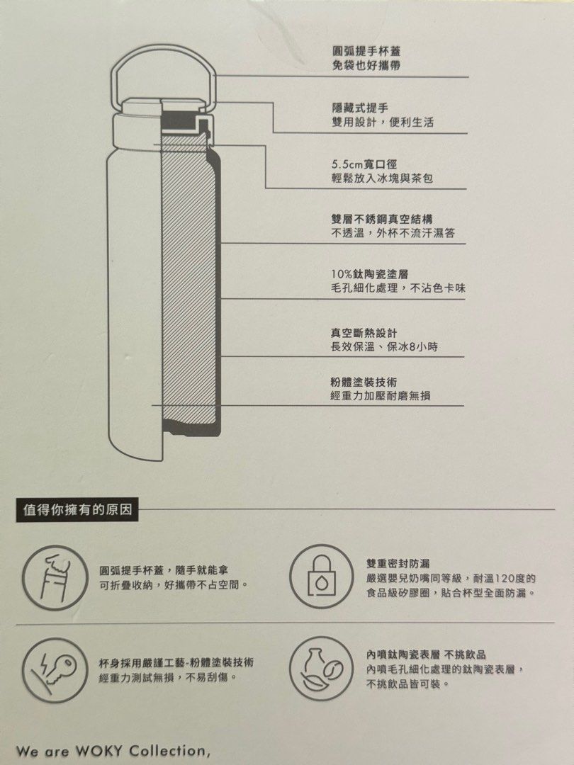 由 Zheng (刊登 ID 1382323066，圖片 3) 提交，位於 台南市 (Tainan) 的 提手輕芯鈦瓷易潔層保溫瓶800ML(咖啡一入） (類別：水杯、水壺)，說明：我買兩入的但自己只有用到一入 另外一入（咖啡色）全新售出～。
