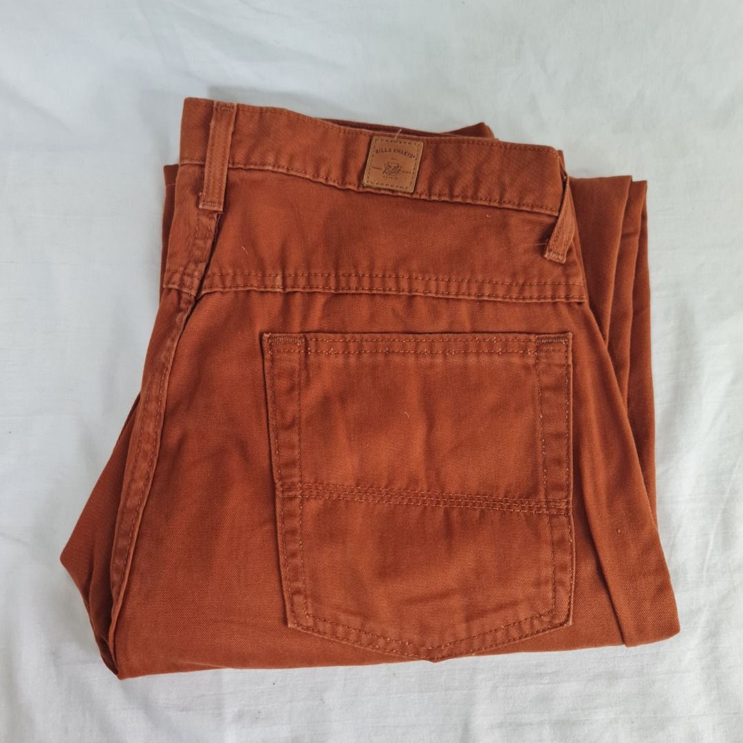 * * Bills Khakis - Declutter Sale 003 * * (Category: Jeans) located in Quezon City. Submitted by jkr_kenshin (Listing ID 1382469531, Image 3). Description: Pre Loved Authentic Bills Khakis Item is used. Boxed and stored for a year Size is posted in the picture ______________________________ Orange / Jeans / Vintage Slim Fit Made in USA US 34 ______________________________ R E A D C A R E F U L L Y First to pay get the item Pay within 24hrs No res