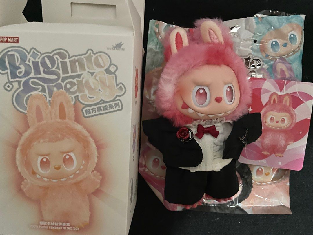 已拆袋］ Popmart Labubu 3.0 前方高能love 愛配禮服娃衣, 興趣