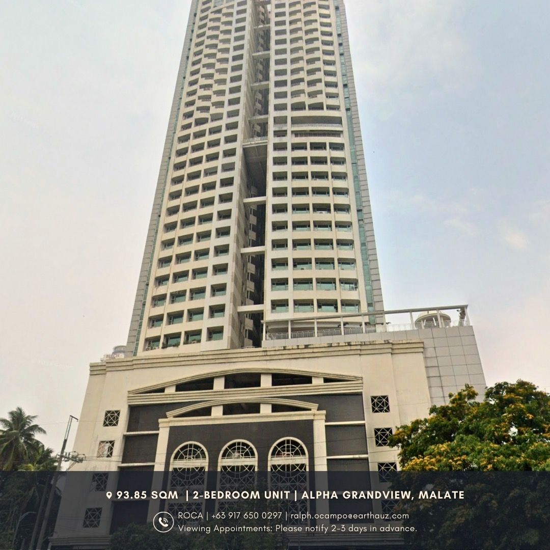 Alpha Grandview Condominium Malate For Sale, Property, For Sale ...
