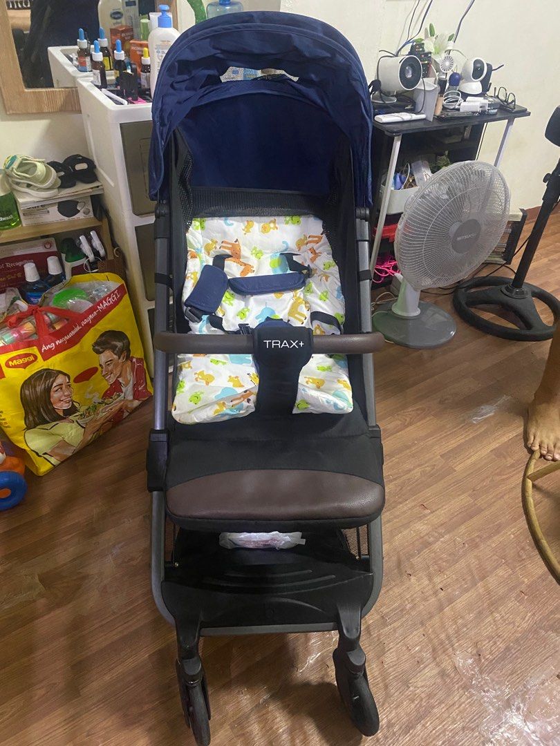 Apruva Trax+ Portable Stroller (Category: Strollers) located in Manila. Submitted by xxxireena (Listing ID 1382449532, Image 3). Description: Apruva Trax+ portable stroller (Blue) Easy to fold Muti-position reclining seat Shock absorbing all wheel suspension Roomy storage basket Trolley function for convenient travel RFS: No longer needed. Slightly negotiable. Just PM me if interested. Location: Maysan, Valenzuela and/or Retiro .