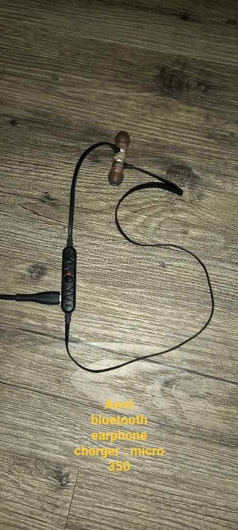 Awei bluetooth earphones (Category: Earphones) located in Cavite. Submitted by chard112345 (Listing ID 1382371946, Image 1). Description: .