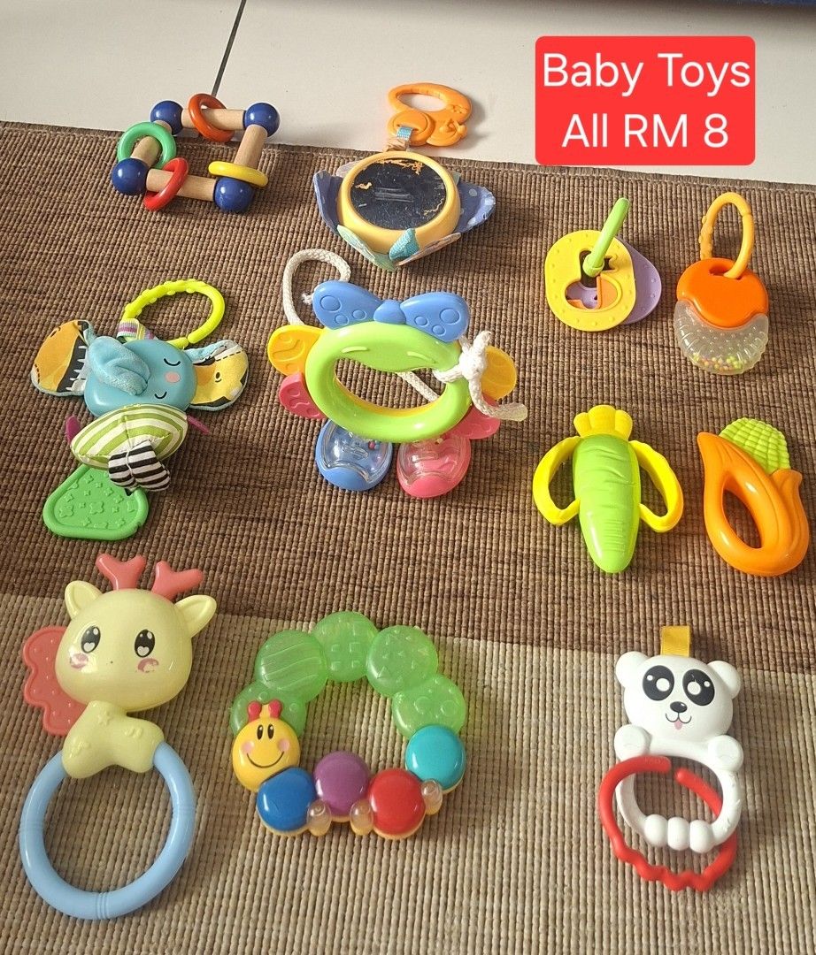 Baby toys (Category: Babies & Kids Fashion) located in Kuala Lumpur. Submitted by sephia_143 (Listing ID 1382424002, Image 1). Description: Baby rather toys to let go. All item for only RM 8. Fastpayment only. Self pickup SENTUL, KUALA LUMPUR. Can use lalamove /grab. Postage available only on Weekend. If interested wh at spps 0 1 2 6 2 4 0 1 4 3.