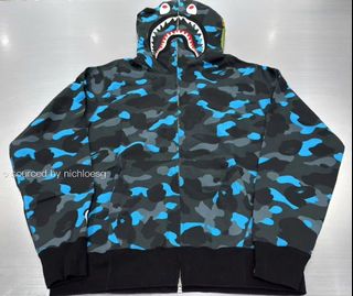 XL極少 BAPE VGM Gogh SHARK FULL ZIP HOODIE BAPE X VGM - SHARK FULL ZIP HOODIE – eu.bape.com