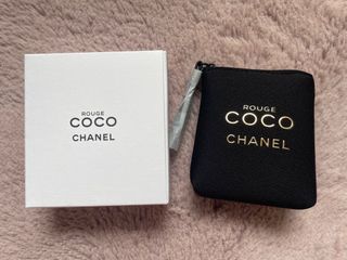 CC 黑色唇膏袋，可扣喺小廢包64187037155714110