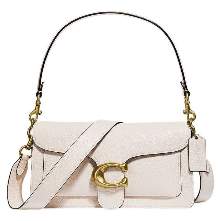 Coach Tabby classic cow leather shoulder sling bag white instock 696 ...