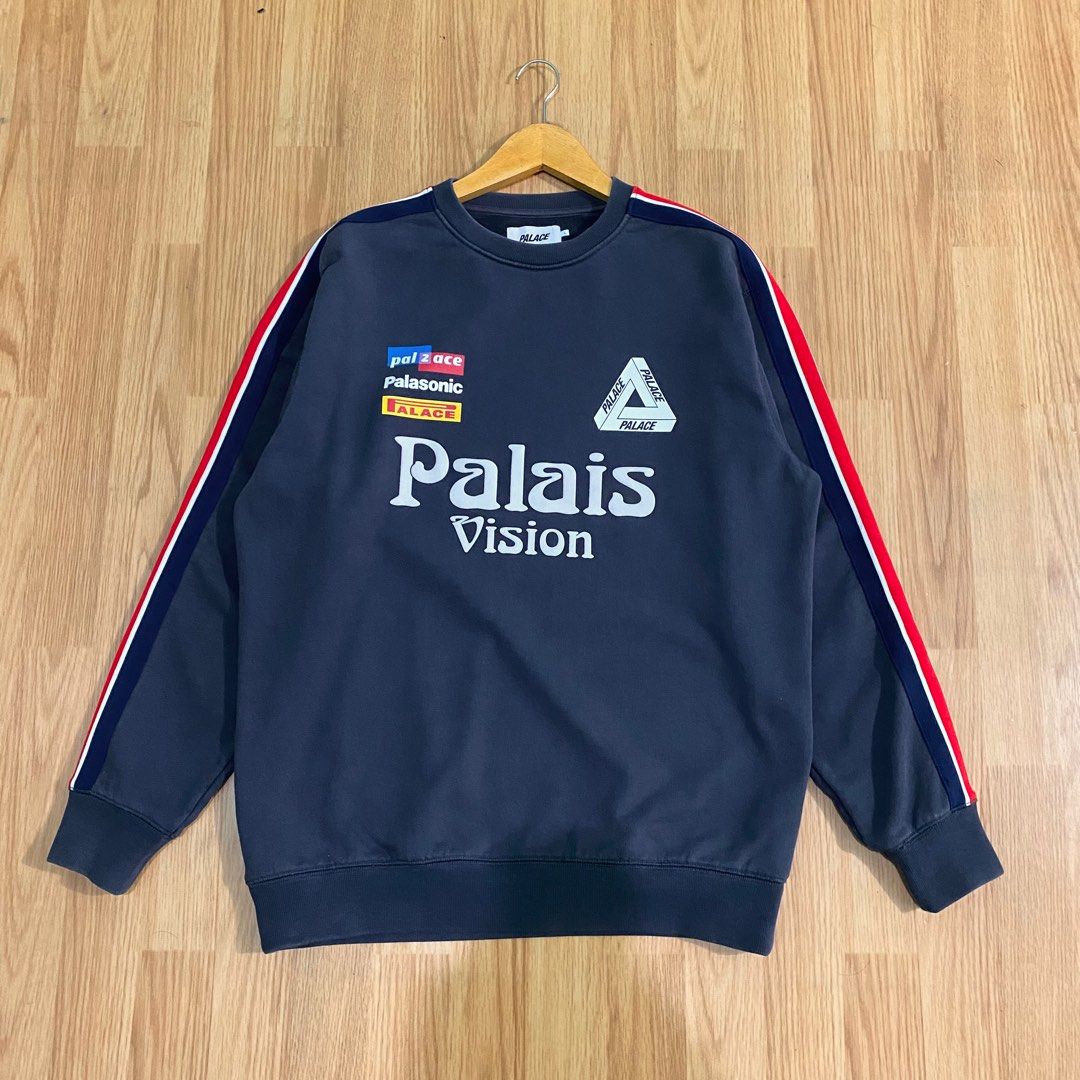PALACE FLAG STRIPE CREW Palace Palace Flag Strip Crew | Grailed