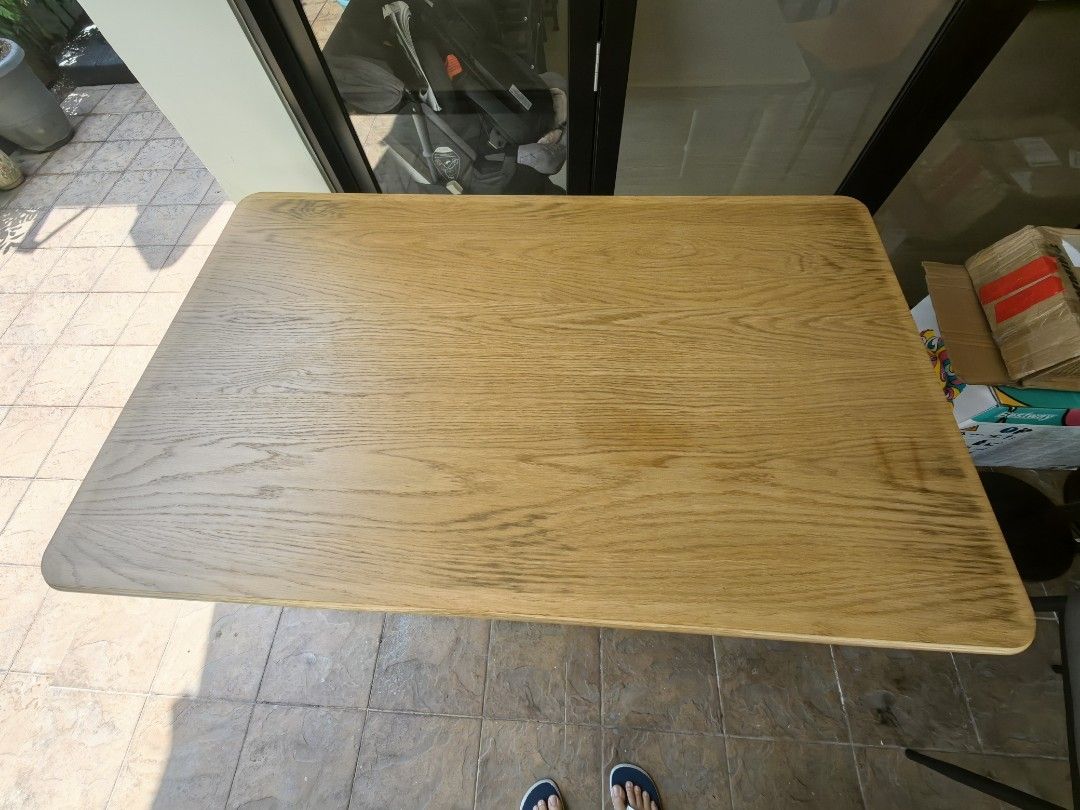 Dining Table (Category: Tables & Sets) located in Singapore. Submitted by contactlib52322 (Listing ID 1376509553, Image 2). Description: Length by breadth, 1 .3m by 0.8m. Good condition, only dining table. No chairs. Flexible collection time at Hougang..