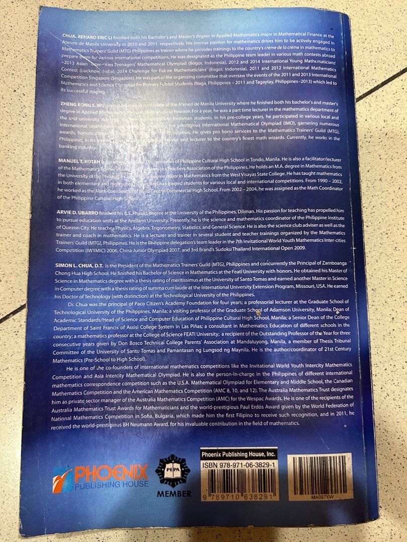 General mathematics (Category: Textbooks) located in Manila. Submitted by jag888 (Listing ID 1382450559, Image 2). Description: General mathematics soaring high for senior high school grade 11.