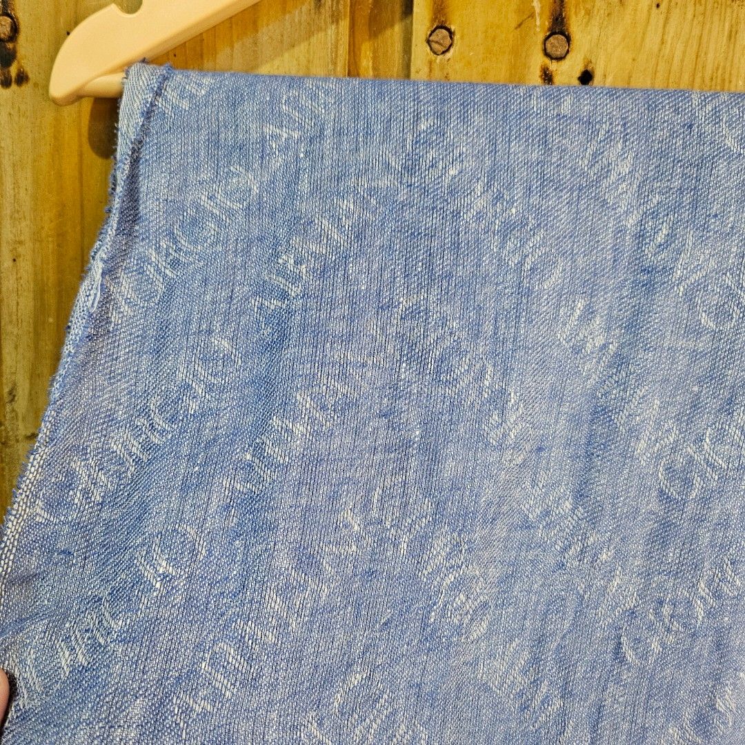 Giorgio Armani AOP Scarf (Category: Luxury Accessories) located in Baguio. Submitted by goodfinds2600v2 (Listing ID 1382397611, Image 3). Description: Size: M Dimensions: L-69 W-13.5 Description: Condition: Very Good Issue: Slight Runs ( Unnoticeable).