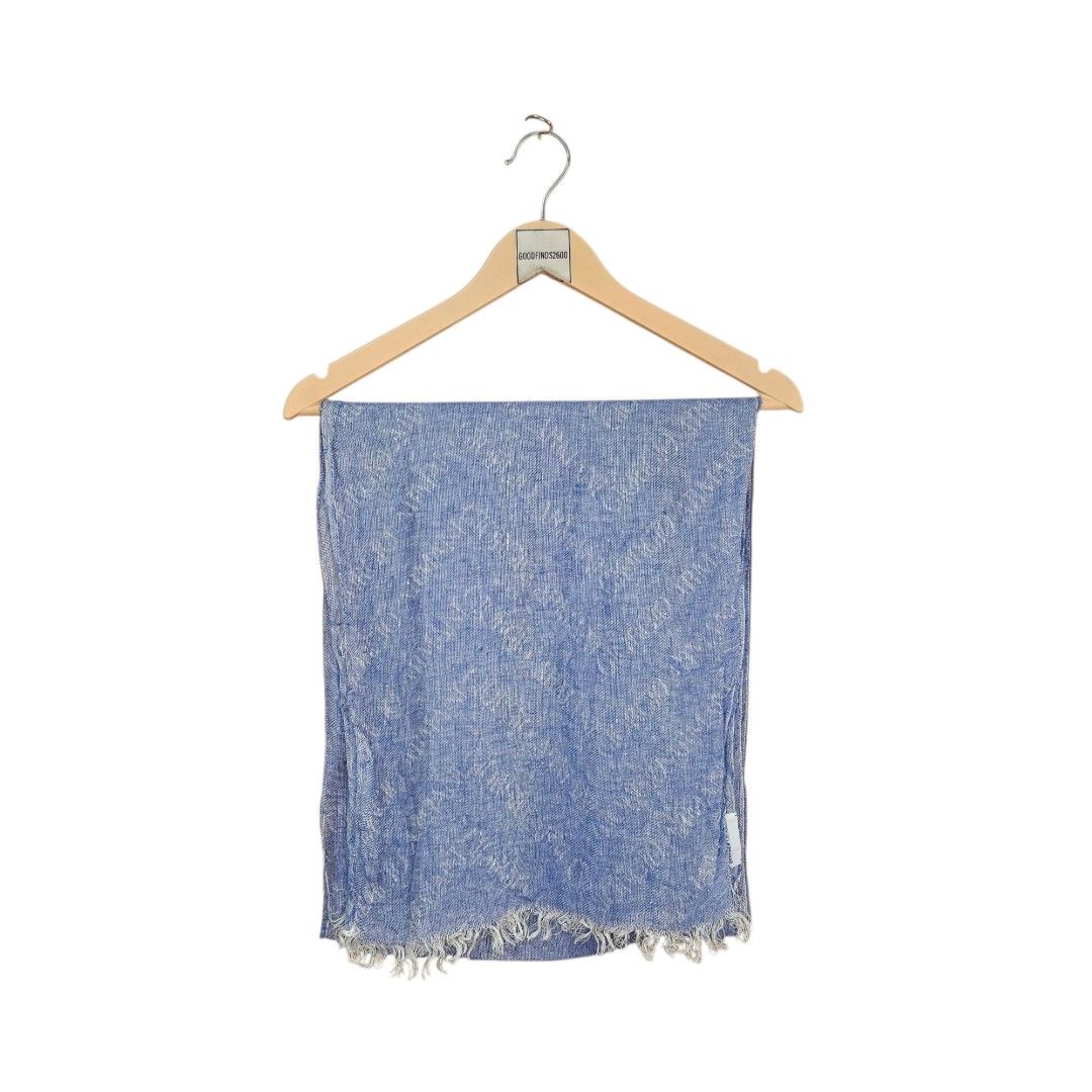 Giorgio Armani AOP Scarf (Category: Luxury Accessories) located in Baguio. Submitted by goodfinds2600v2 (Listing ID 1382397611, Image 1). Description: Size: M Dimensions: L-69 W-13.5 Description: Condition: Very Good Issue: Slight Runs ( Unnoticeable).