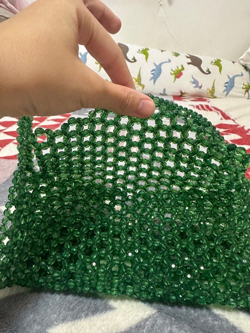 Green Beaded Bag (Category: Shoulder Bags) located in Manila. Submitted by quaranthings (Listing ID 1382392463, Image 2). Description: had this commissioned for 1,500 never used .