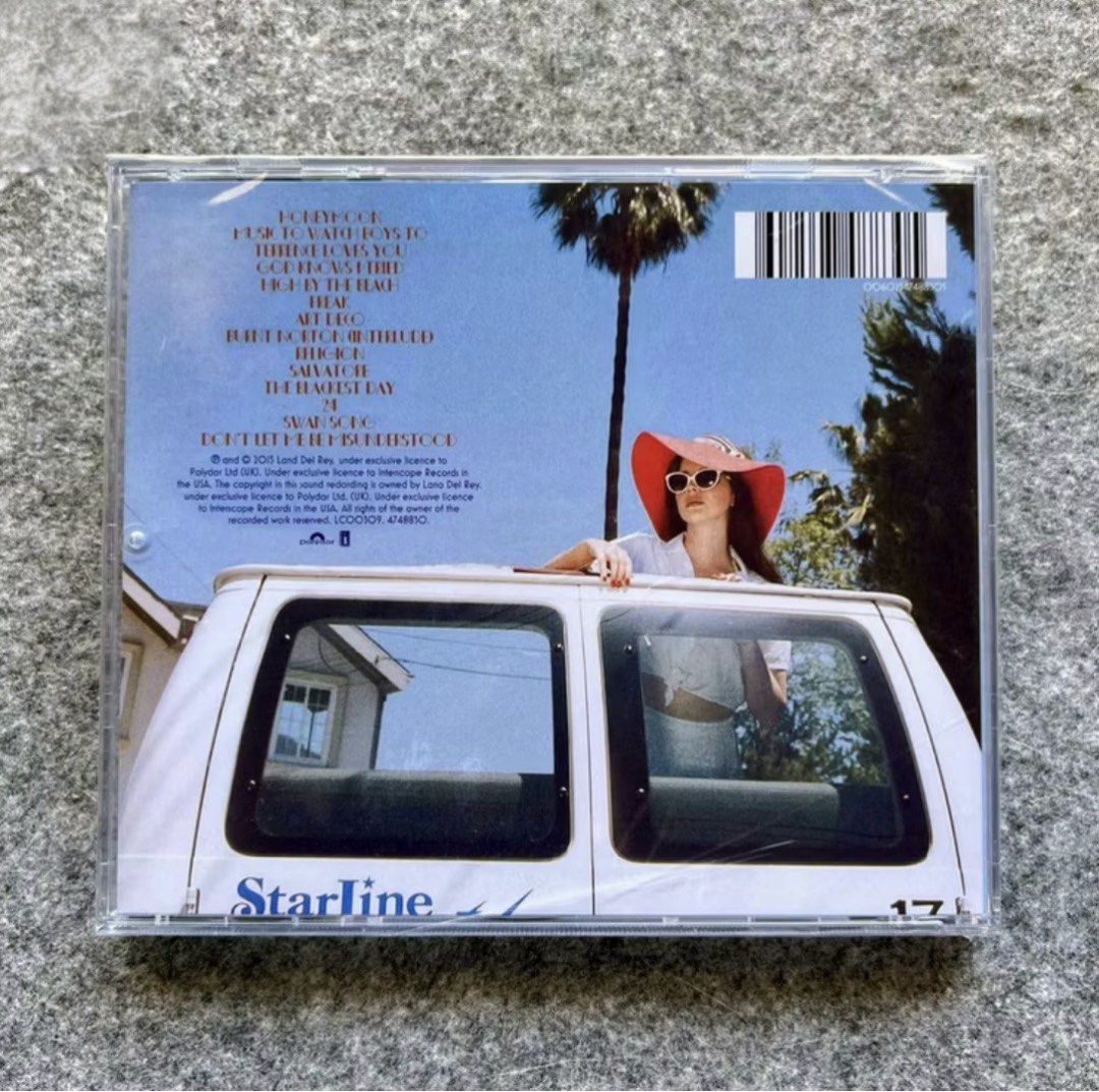 Honeymoon - Lana del rey CD (Category: CDs & DVDs) located in Dasmarinas. Submitted by ohsnaprecords (Listing ID 1382460250, Image 2). Description: Mode of Payment: Gcash Mode of Delivery: JNT/GGX Shoulder po ng buyer ang shipping fee. Interested? Dm me.