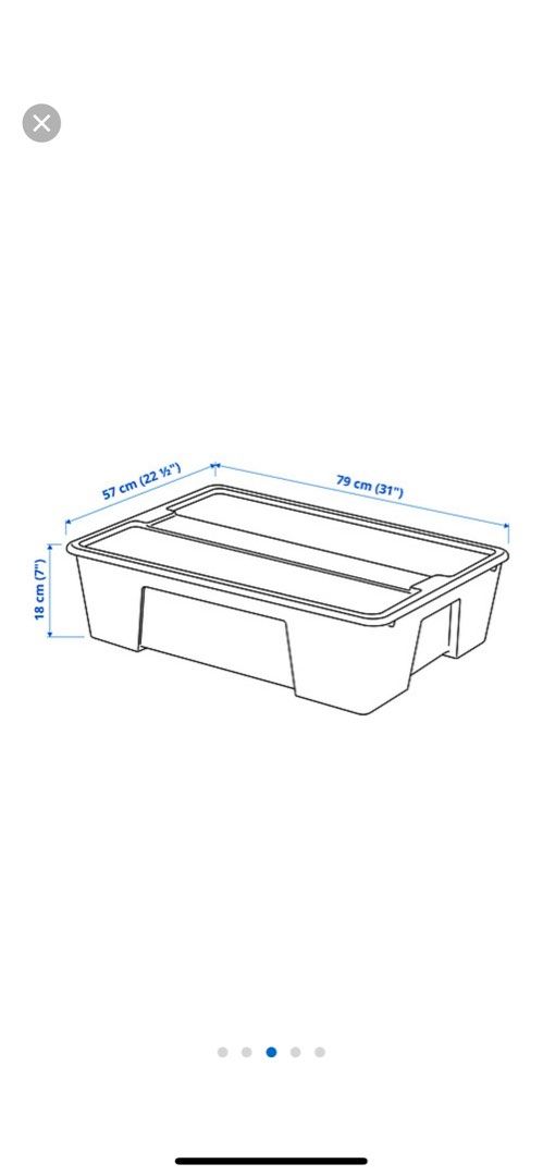 IKEA SAMLA Storage Box with Lid