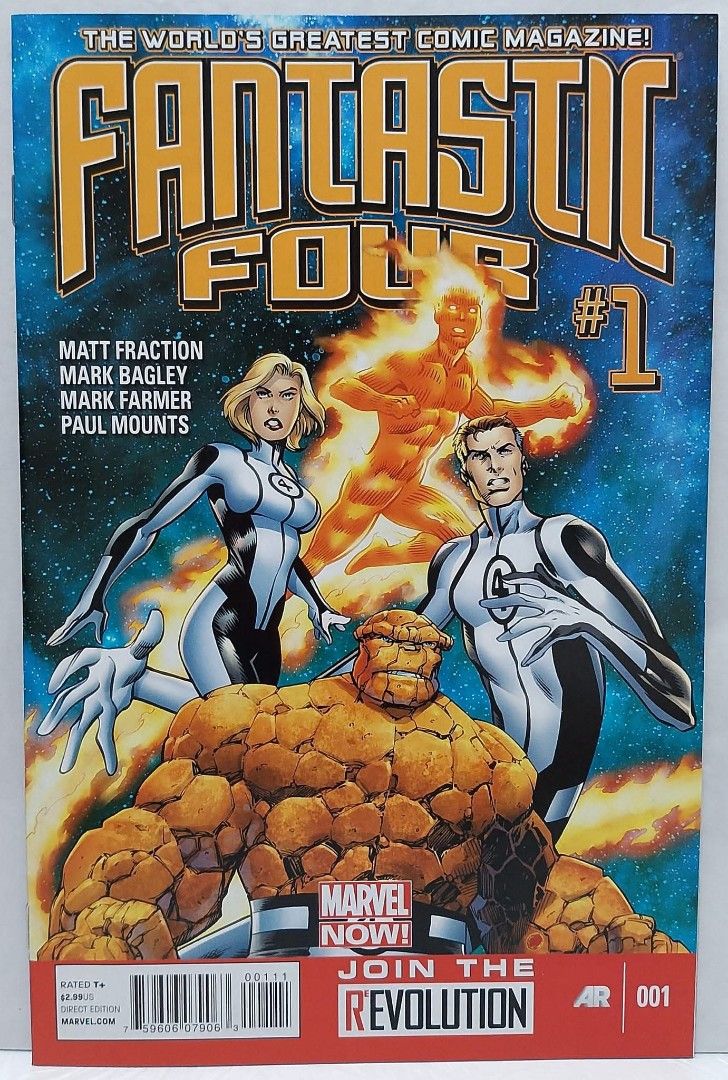Marvel Comics Fantastic Four #1 Join the Revolution Direct Edition (Category: Comics & Manga) located in Binan City. Submitted by elf.0000 (Listing ID 1382447582, Image 1). Description: Marvel Comics Fantastic Four #1 Join the Revolution Direct Edition With bag and board Please manage your expectations as the item is preloved Not recommended for mint collectors Payment via gcash or maya Shipping via J&t or lalamove at buyer's expense Cross Posted