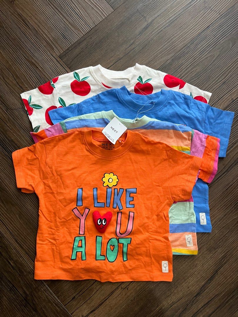 Next Tshirt 4packs 1.5-2y (Category: Babies & Kids Fashion) located in Shah Alam. Submitted by hanifadzil (Listing ID 1382470928, Image 1). Description: NWT Size : 1.5-2y.