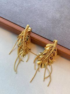 Ooak Gold Tassel Earrings金色麥穗流蘇耳環64244631054594110