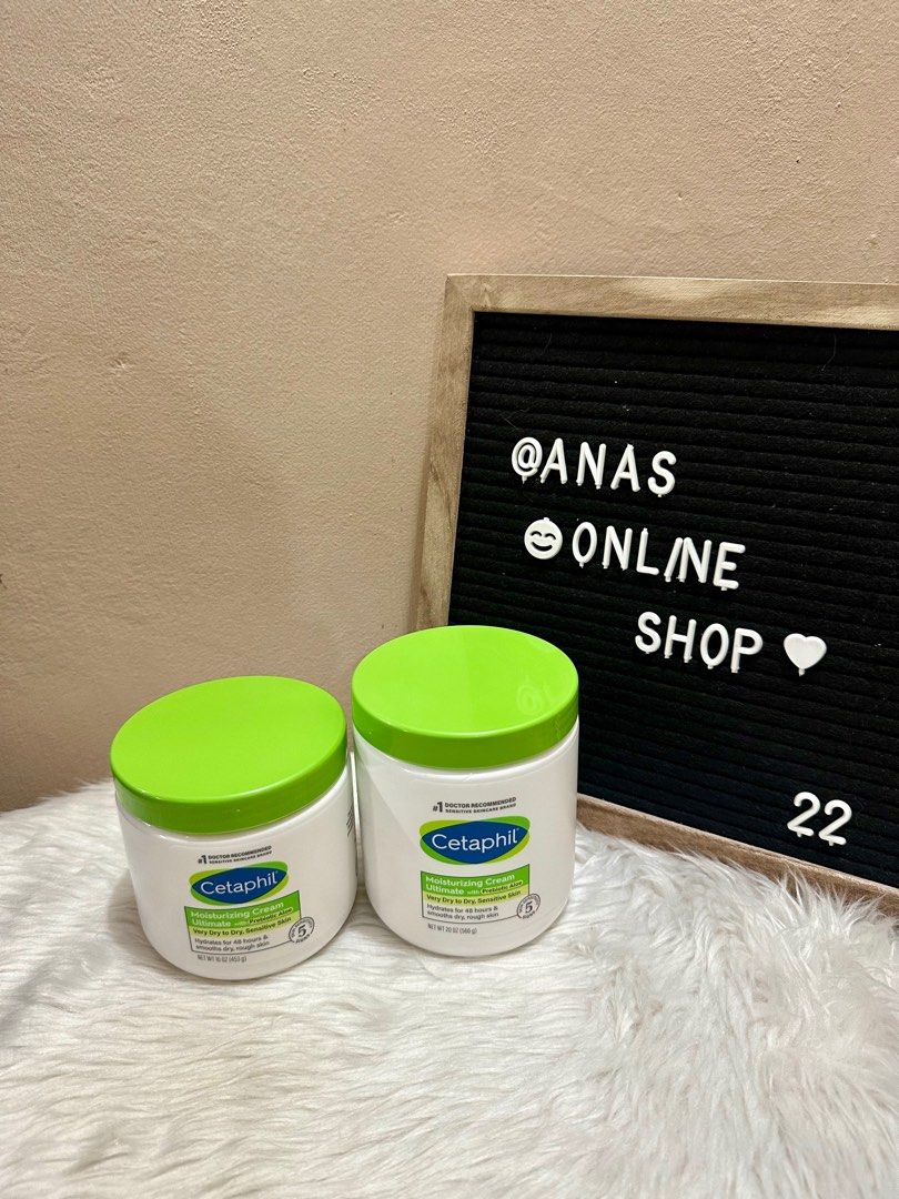 Original Cetaphil Moisturizing Cream Ultimate (Category: Face Care) located in Las Pinas. Submitted by anasonlineshophtplaspinas (Listing ID 1382462043, Image 1). Description: Original Cetaphil Moisturizing Cream Ultimate 566 gms 950 453 gms 850 .