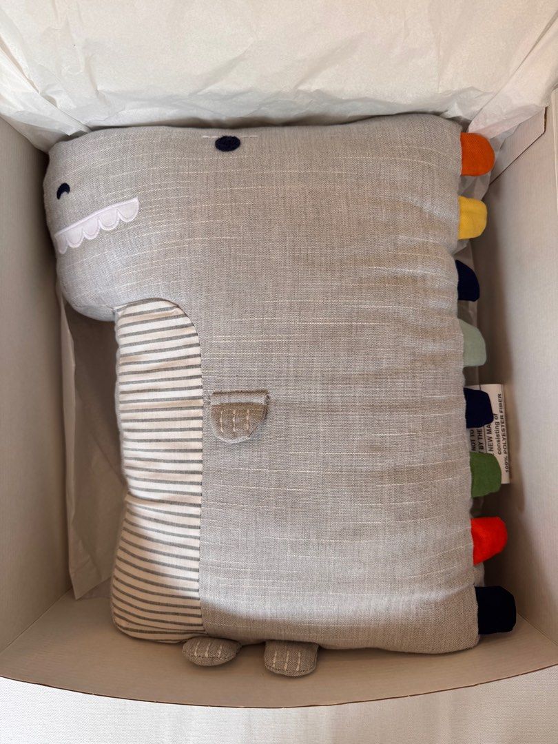 Pottery Barn Dino light up pillow (Category: Cushions & Throws) located in Quezon City. Submitted by rimaostwani (Listing ID 1382479031, Image 3). Description: .