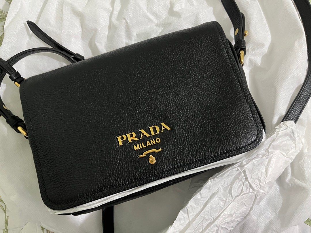 Prada Vitello Phenix Nero Leather Crossbody Bag (Category: Luxury Bags & Wallets) located in Taguig. Submitted by Legitnamurapa (Listing ID 1382343637, Image 2). Description: Prada Vitello Phenix Nero Leather Crossbody Bag Brandnew legit Market price at 100k+ sellling it for 68K only. RFS : not my brand Slightly negotiable Mall or cafe Meet up only for safety and confidence.