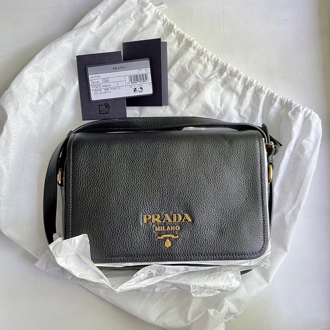 Prada Vitello Phenix Nero Leather Crossbody Bag (Category: Luxury Bags & Wallets) located in Taguig. Submitted by Legitnamurapa (Listing ID 1382343637, Image 1). Description: Prada Vitello Phenix Nero Leather Crossbody Bag Brandnew legit Market price at 100k+ sellling it for 68K only. RFS : not my brand Slightly negotiable Mall or cafe Meet up only for safety and confidence.
