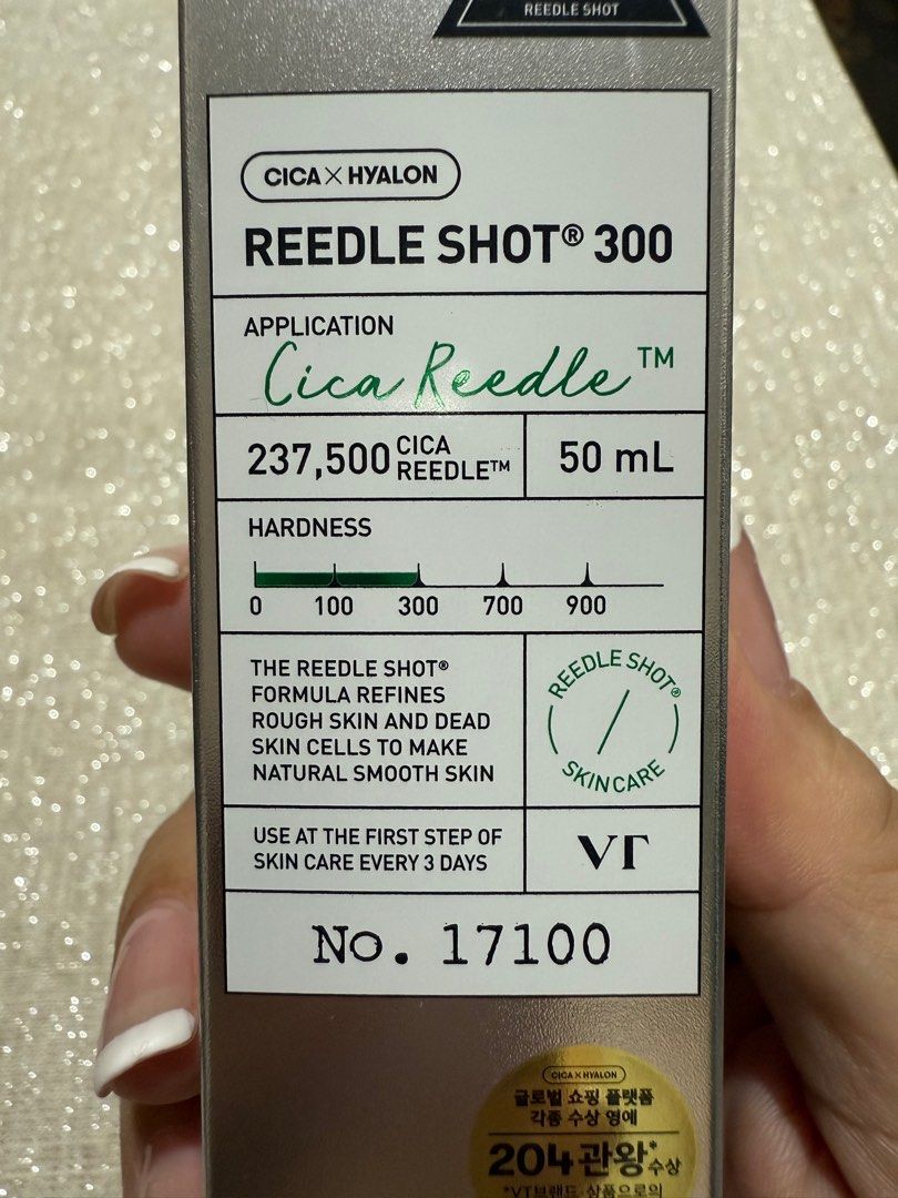 Reedle Shot 300 by VT Cosmetics (Category: Face Care) located in Paranaque City. Submitted by nejeff (Listing ID 1382327830, Image 2). Description: Selling authentic Reedle Shot 300. Personally bought in Korea from my last trip. Selling my extras. .