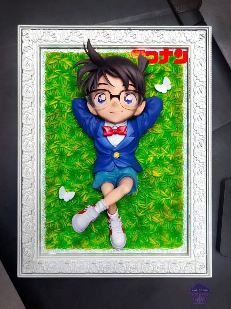 RESIN - Pre Order - Detective Conan - Cake studio - Edogawa Conan (Category: Figurines & Statues) located in Dasmarinas. Submitted by jstoybox27 (Listing ID 1382393473, Image 1). Description: ‼️PreOrder‼️ With warranty and open for installment Cake studio - Edogawa Conan Detective Conan Solo 🏷️ Price: 6000php (DP: 1700php) Dimensions: H8 W17 D12 cm Frame version 🏷️ Price: 9000php (DP: 2700php) Dimensions: H22 W17 D9 cm Release Date: Q1 2026 🔧 