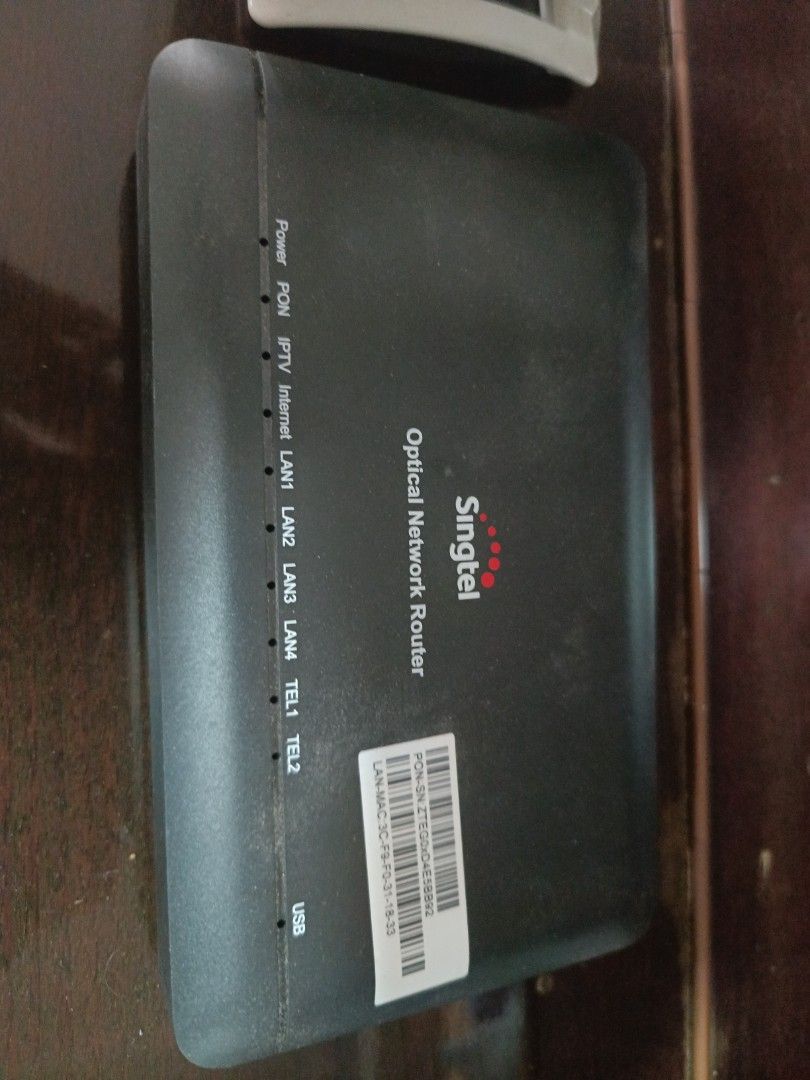 Singtel Optical Network Router63216788981377111