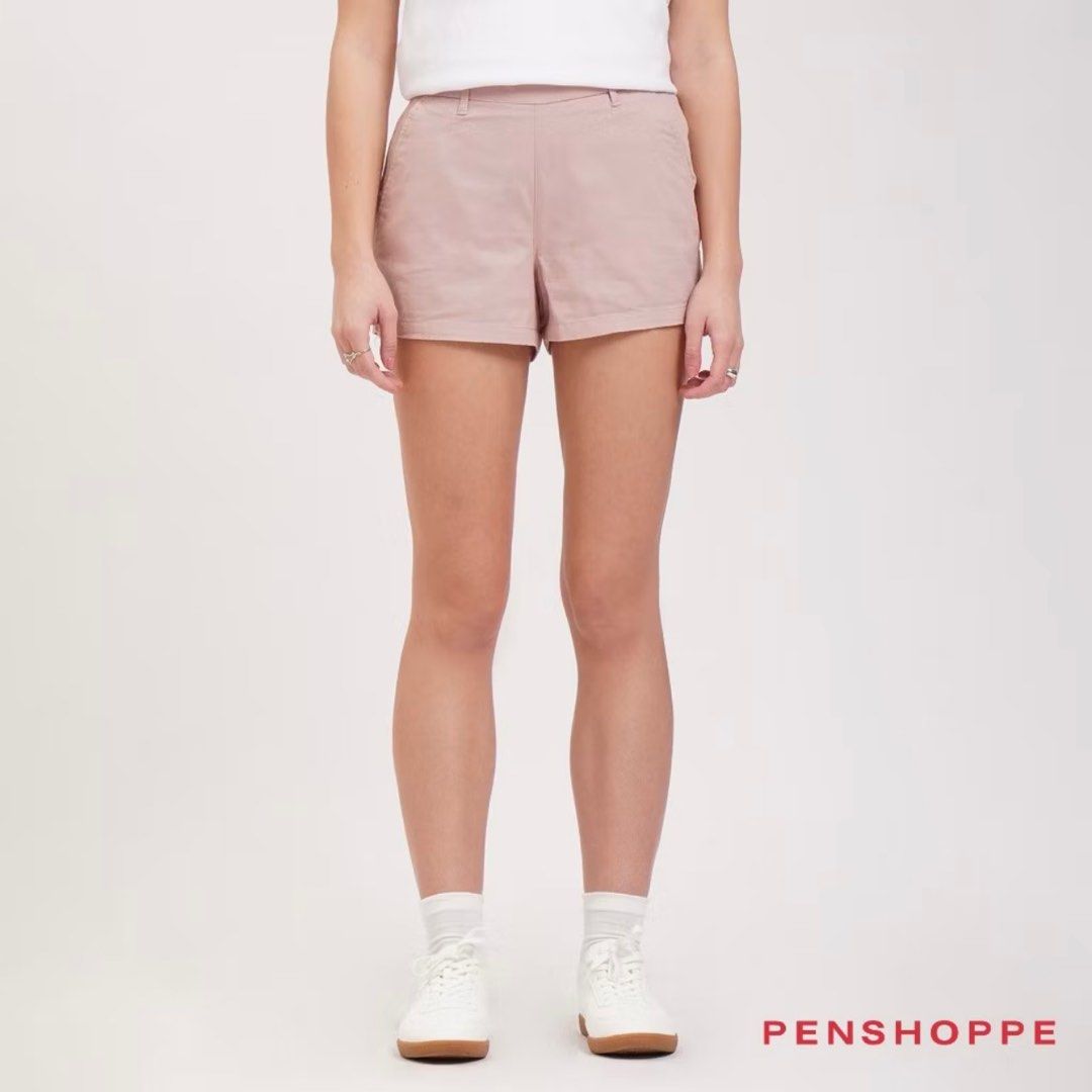 (S-M) Penshoppe Pink Shorts (Category: Shorts) located in Quezon City. Submitted by lunaaaarr (Listing ID 1382440279, Image 2). Description: Can fit Small to Medium Used only twice. In good condition. No flaws Color may vary due to lighting Color: Pink Size - Waist: 26-29 inches - Hips: 35-38 inches ‼️ Payment first before shipping of item/s 🚫 No COD, bank transfer thru GCash ONLY ❌ Strictly no return/refund.