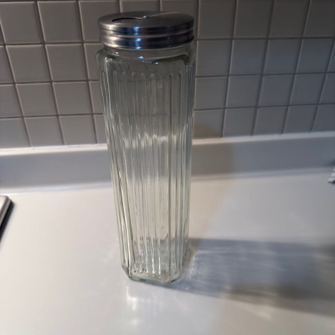 Spaghetti Glass Jar with Metal Lid