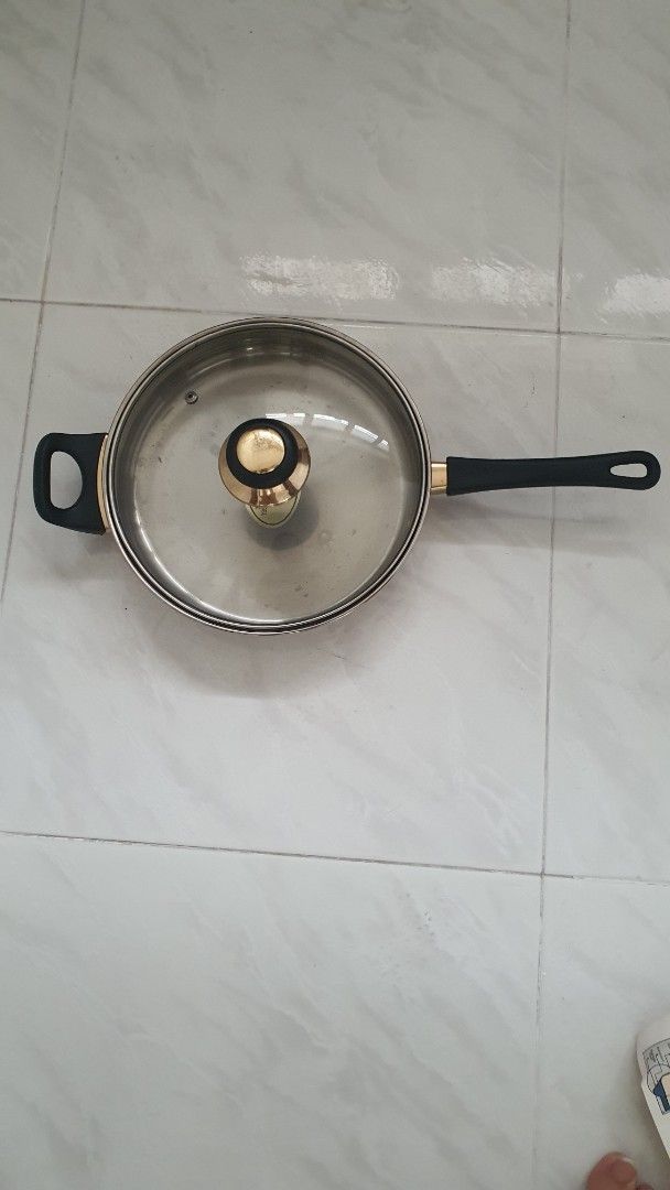 Stainless Steel Frying Pan with Lid