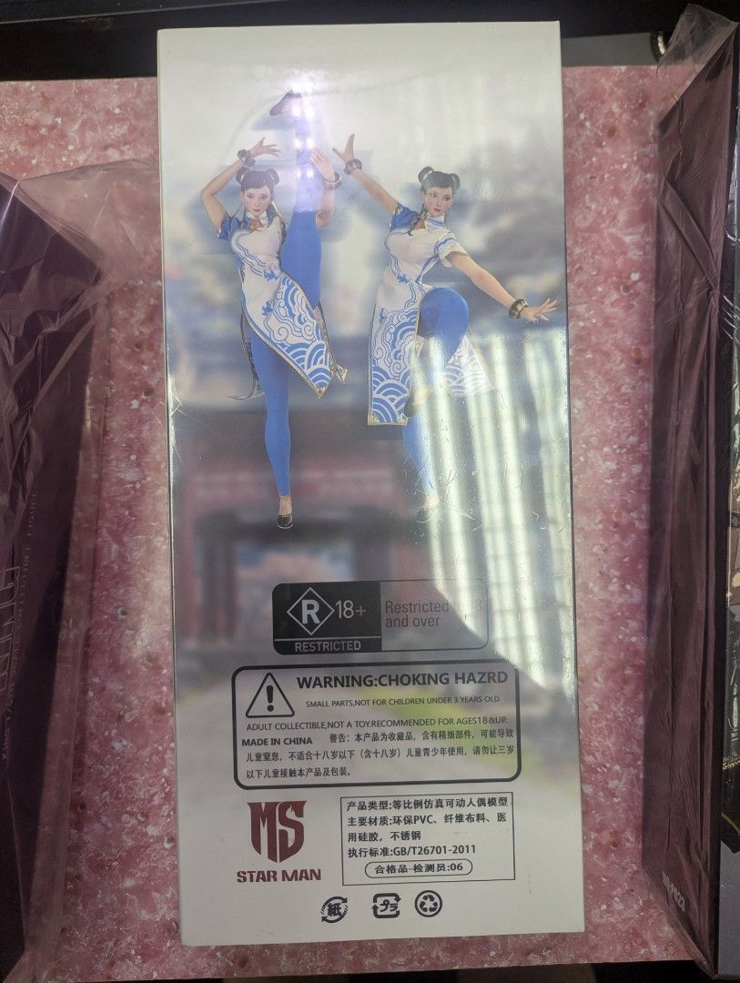 In Stock! Star Man MS-011 Female Fighter Chun Li 1/6 Figure Blue